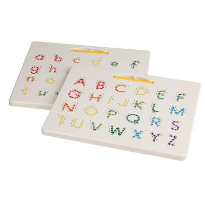 China Plastic Magnetic Alphabet Tracing Board - Double Sided Upper and Lowercase Magnetic Drawing Board, STEM Toy Letters Study for sale