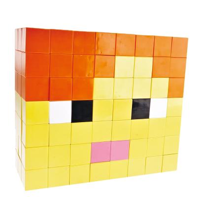 China Hot Selling Plastic Funny 3D Cube Small Building Block Magnetic Toys In KEBO Magnetic Magic Jigsaw Magnetic Jigsaw Puzzle Games For Kids for sale