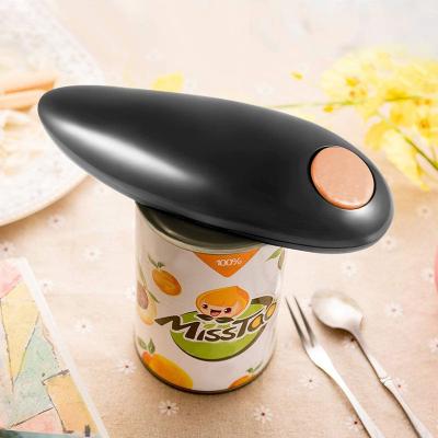 China Durable Heavy Duty Customized Cool Smooth Edge Black Stainless Steel Electric Can Opener Automatic Beer Can Opener for sale