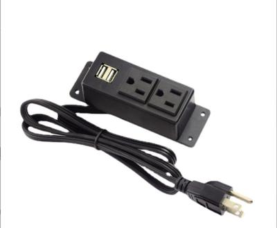 China Other American ETL Certified Two Socket With American Standard USB Desktop Socket Surface-Mounted Wiring Socket for sale