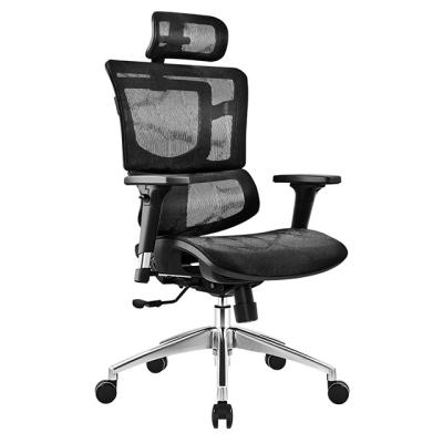 China Ergonomic Office Height(Height)Adjustable Office Furniture Commercial Computer Chair Executive Black Rotating Desk Chairs Mesh Chair for sale