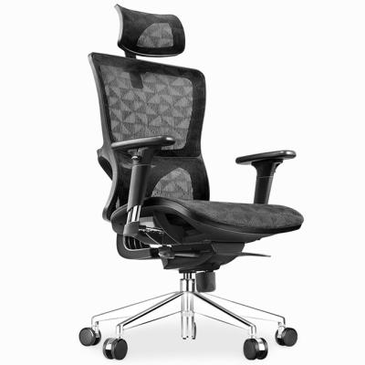 China Ergonomic Office Height(Height)Adjustable Office Furniture Commercial Computer Chair Executive Black Rotating Desk Chairs Mmesh Chair for sale