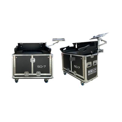 China Mixer Lift Road Case With Hydraulic Rod Support A And H SQ7 Digital DJ Mixer Case for sale