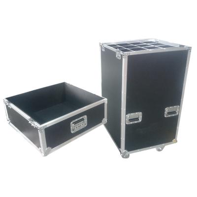 China For mic package stand case microphone flight case with shelves for mics for sale