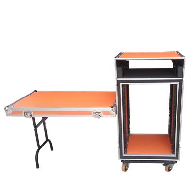 China Lighting 16U rack cargo box with worktable for sale