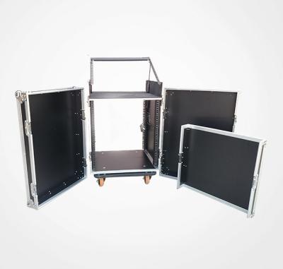 China For 12u 16u package unshockproof amp stand flight case with 3 doors for sale