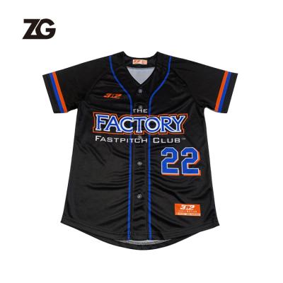 China High Quality Breathable Custom Made Comfortable Baseball Uniform Sublimation Blast Shirt Baseball Suit for sale