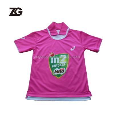 China Breathable Dryfit / ZEGO SPORTS Team Set Dryfit Cricket Jersey Sportswear 100% Polyester Sublimation for sale