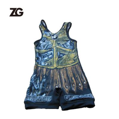 China 2019 New Style 100% Polyester Wrestling Top Custom Spandex Wrestling Singlet For Men Customized for sale