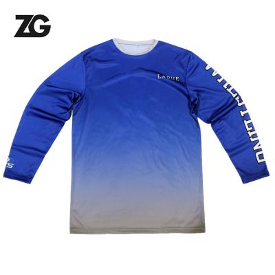 China OEM Custom Printing Anti-Shrink 100% Polyester T-Shirt With Company Logo Long Sleeves for sale