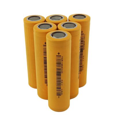 China 2600mah Lifepo4 Cylindrical Cells 3.7 V 18650 Rechargeable Lithium Battery for sale