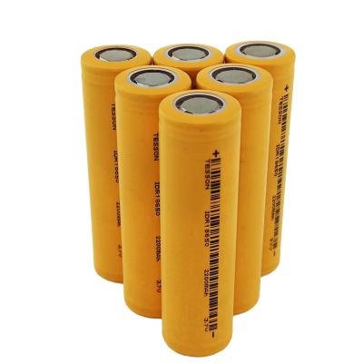 China 18650 NCM Li Ion Battery Cell 3,7 V 2200mAH 300 Cycli Tesson voor Vacuüm Schoon Te koop