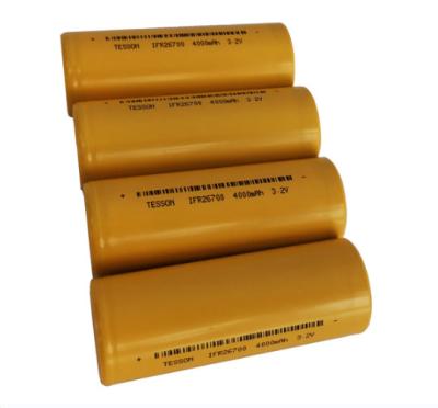 China Litio cilíndrico recargable Ion batería LFP 26700 Lifepo4 4000mah 3.2V en venta