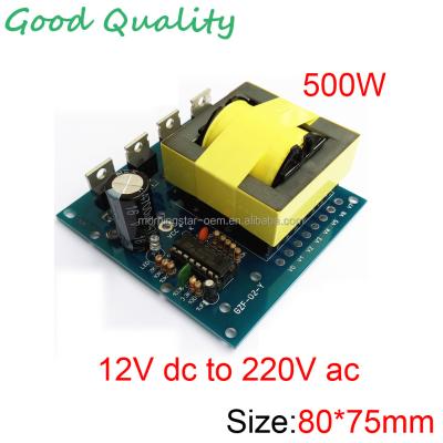 China 500W DC12V/24V 18V To AC18V/220V/110V/380V 500W Easiest Inverter PCB Module AC Inverter Booster 8cm*7.5cm for sale