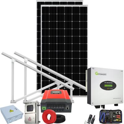 China 5kw 10 KVA 100kw commercial solar power system with poly or mono solar panel for sale