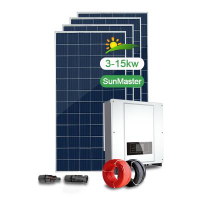 China Sunmaster High Efficiency Commercial Solar 5 Track System KW 6Kw 8Kw 10Kw Solar Powered Home System for sale