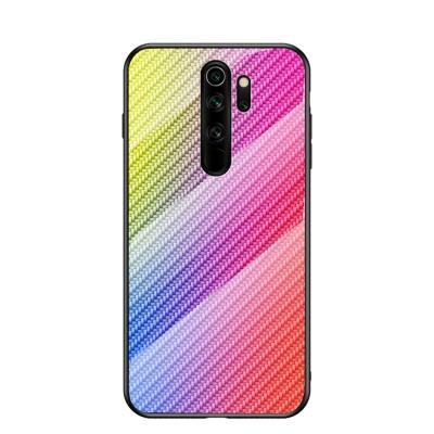 China Shockproof Carbon Fiber Glass Phone Case For Redmi Note 8Pro for sale