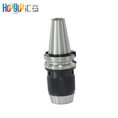 China 20CrMnTi BT40 APU16 120 Drill Chuck BT40 Milling Cutter Integrated Keyless Self Tight Drill Chuck For Lathe Drill Milling Chuck for sale