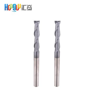 China CNC 2 Flute HRC50 Straight Shank Coated Carbide Tungsten Steel Milling Cutter End Mill 75mm Longer for sale