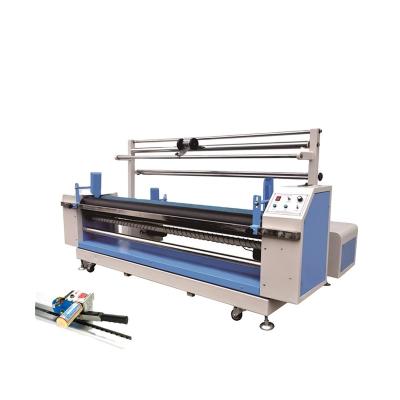 China textile & Garment Maker Fabric Winding Machine With Cutter , Roll To Roll Fabric Machine for sale