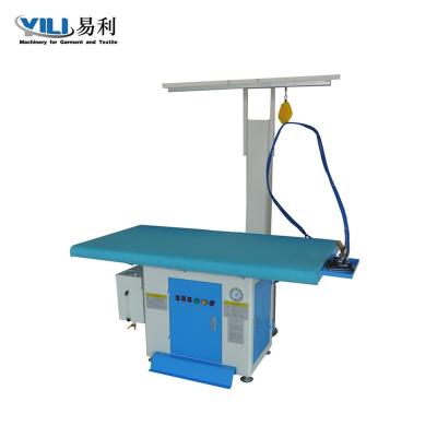 China Steam Energy Recycling Using Industrial Clothes Steam Ironing Table For Garment Manufacturer for sale