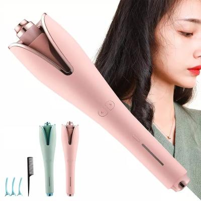 China 2023 Hotel Professional Automatic Rose Hair Curler Professional Portable Automatic Rotating Styling Tool Rising Hair Styling Tool for sale