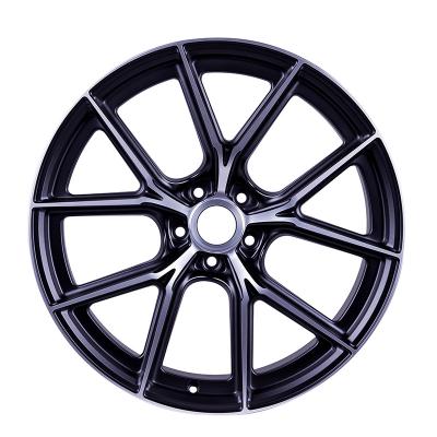 China 20 Inch Aluminum Hot Flow Forged Alloy Wheel Black Machine Face Aftermarket Car Rim Flow Forming Wheels for sale