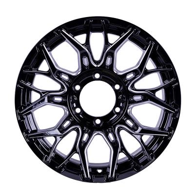 China Aluminum Milled 5X139.7 Multi Spoke Alloy Wheels 17 Inch Off Road Wheel For SUV for sale