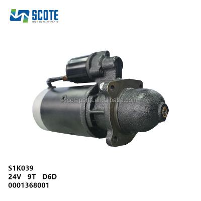 China SCOTE Machinery Repair Shops Engine Spare Parts EC210 EC140 Starter Motor Start Motors 24V 9T D6D 0001368001 QD2451AT for sale