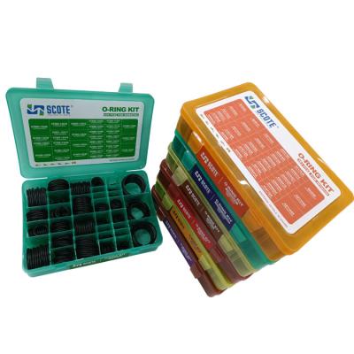 China Nitriles Shore SCOTE NBR O-Ring Kit Nitrile 90 Shore O Ring Kit Box / NBR 90 For Excavator for sale