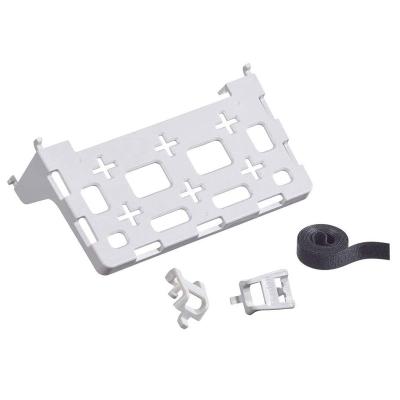 China Modem Routers Connected Plastic Universal 49605-AUB Shelf Bracket Hubs And More For Media Center Structured To Hold A Wide Variety Of Products White Support for sale