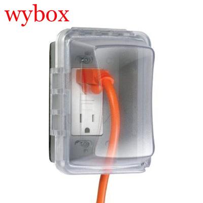 China MM510C Waterproof Single-band Mounts Horizontal Vertical Waterproof Plug And Normally Used Receptacle Cover 3.75 Inch Deep Clear Outlet Cover for sale