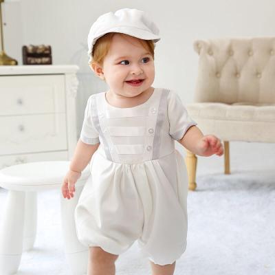 China Baby Anti-Shrink Suit For Baptism Baby Boy Baptism Clothing With Hat Toddler Baptism Costume For Boy for sale