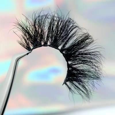 China Long Natural Eyelash Vendor Customized Boxes Full Strip Lashes 25mm 3d Mink Eyelash Vegan Lashes for sale