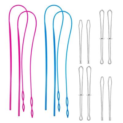 China 4pcs Threader Sewing Cord Set Tool Wrap Rope Elastic Belt DIY Garment Weaving Wearing Wearing Sewing Accessories for sale