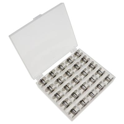 China Other 25pcs/box for household sewing machine empty bobbins iron bobbins with storage plastic case for sale