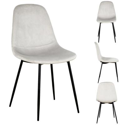 China Modern Living Room Modern Resturant Velvet Dining Chair Metal Leg for sale