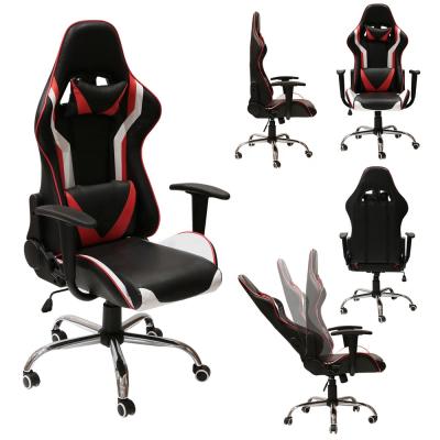 China Modern Black And Red PU Leather Faux E-sport Racing Gaming Chair for sale