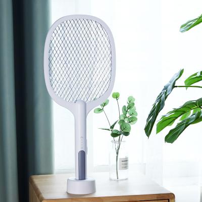 China Sustainable Self Charging USB Electric Mosquito Swatter 2 In 1 Mosquito Killer Lamp 2021 Newest Arrival for sale