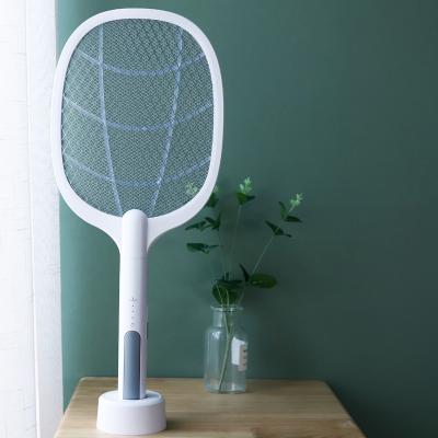 China Custom Popular Plastic Battery Fly Swatter Mosquito Trap Mosquito Trap Electric Stocked Swatter Racket for sale