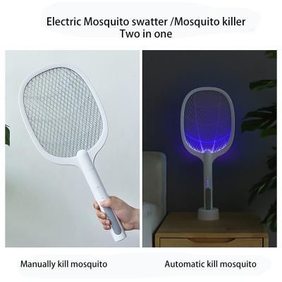 China Viable Electric Mosquito Swatter Mosquito Killer Swatterfly Killer Insect Zapper Racket For Indoor Outdoor Pest Control Rechargeable for sale