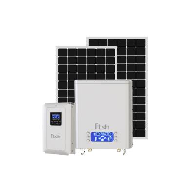 China Home Ftsh Energy Solar Energy Systems Off Grid Solar System 5kw 10kw 20kw Solar Photovoltaic System For Home for sale