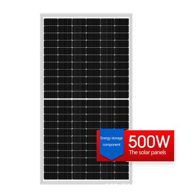 China Home Ftsh 500W  Monocrystalline Silicon Solar Panel Solar Mono Panel  Solar 500W Solar Panels Black Solar  OEM Solar Panels for sale