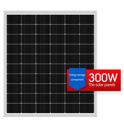 China Home Ftsh 300W  Monocrystalline Silicon Solar Panel Solar  300W Solar Panels Black Solar  OEM Solar Panels for sale