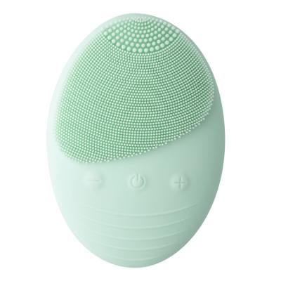 China Face Clean Beauty Face Massager Waterproof Soft Sonic Electric Vibrating Silicon Facial Cleansing Brush for sale