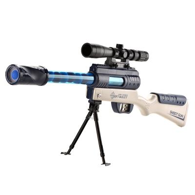 China 2022 High Quality Electronic Toy Pop And Light Soft Bullet Pneumatic Gun for sale