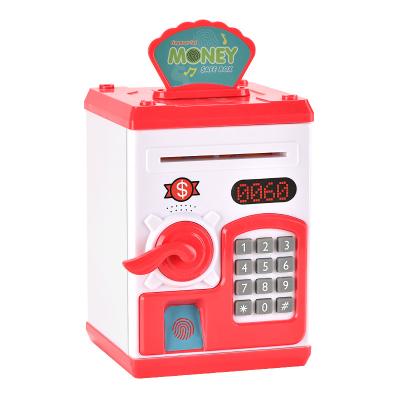 China Eco-friendly Lock Fingerprint Password Piggy Bank Security Paper Money Fingerprint Piggy Bank Toys for sale