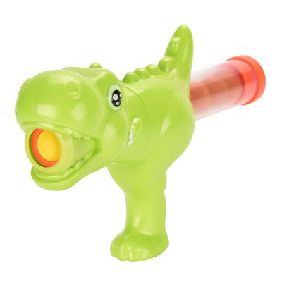 China Toy Ball Shooting Game Dinosaur Electronic Soft Bullet Air Power Gun Toys Children's Compressor Pressure Gun Set for sale