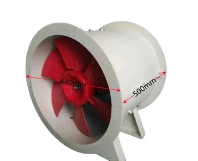 China 400mm SS304 Axial Flow Exhaust Ventilation Fan for Advertising Company Power kW 1.1-37 for sale