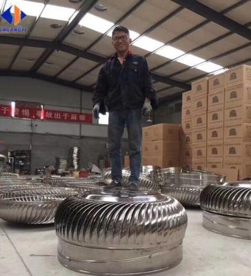 China Ventilador de turbina de telhado de aço inoxidável 304 sem motor de energia e tensão personalizada à venda